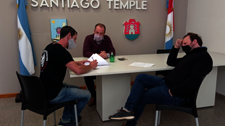 El Intendente Ferace invierte para avanzar con la obra pública en Santiago Temple