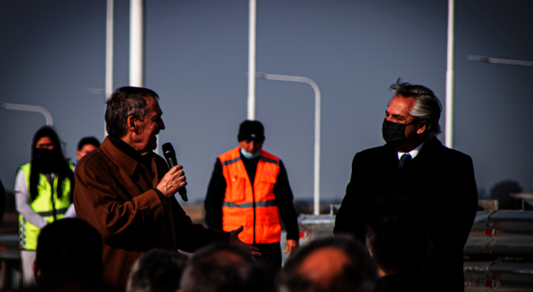 Alberto Fernández inauguró autopista en Ruta 19