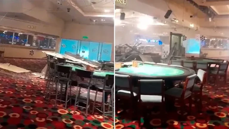 Desplome del Cielorraso en Casino de Carlos Paz
