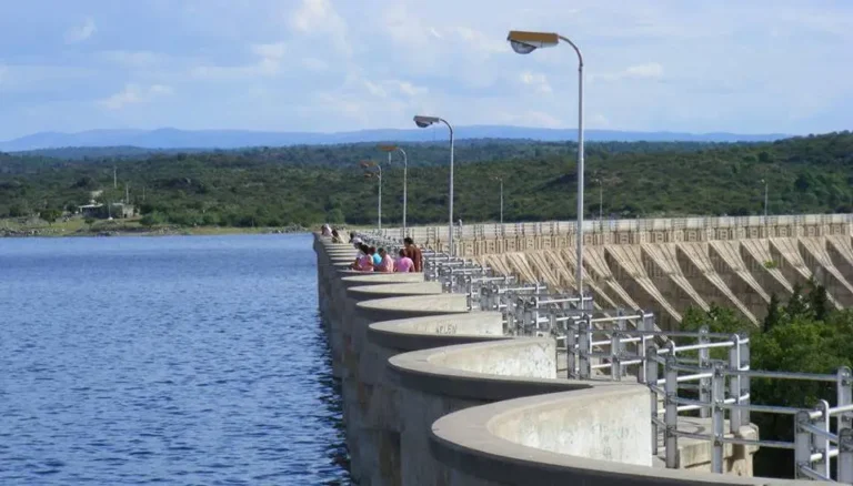 Peces muertos en el dique de Cruz del Eje
