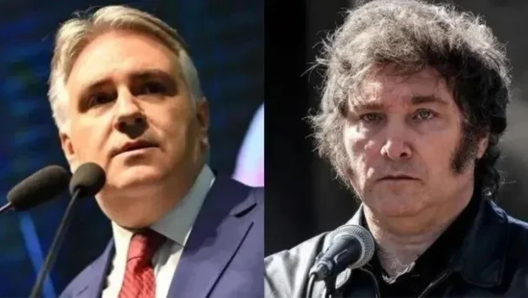 Milei dijo que Llaryora “juega sucio”