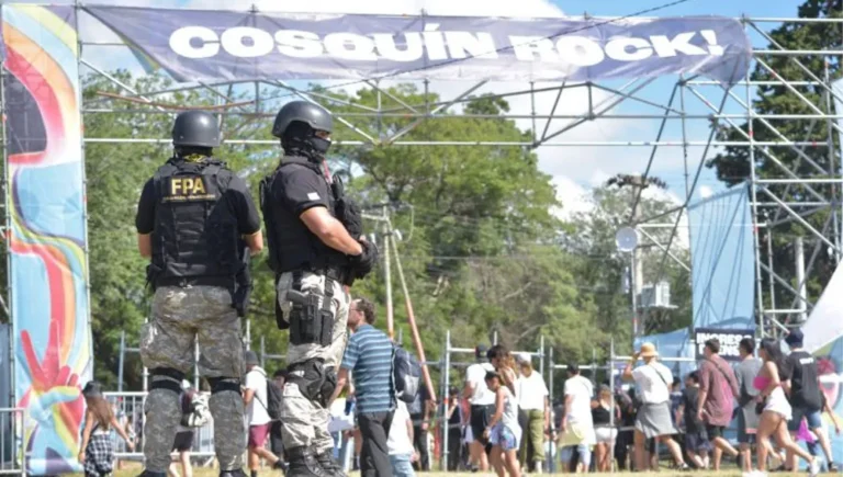 Operativo antinarcóticos en el Cosquín Rock