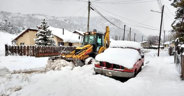 La Patagonia tapada de nieve