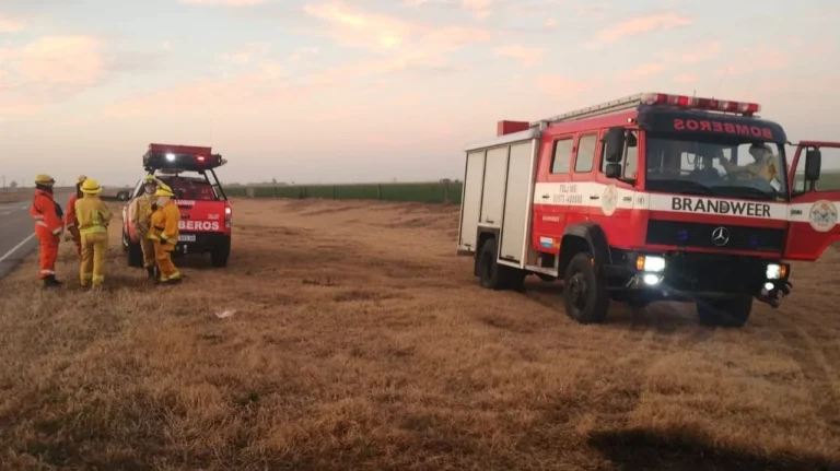 Luque: detuvieron a un hombre por provocar un incendio al costado de la ruta