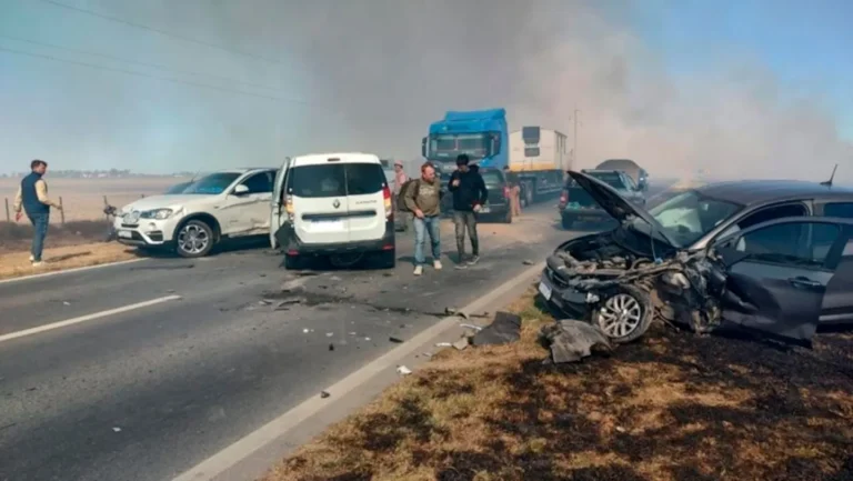 Choque múltiple cerca de Villa María