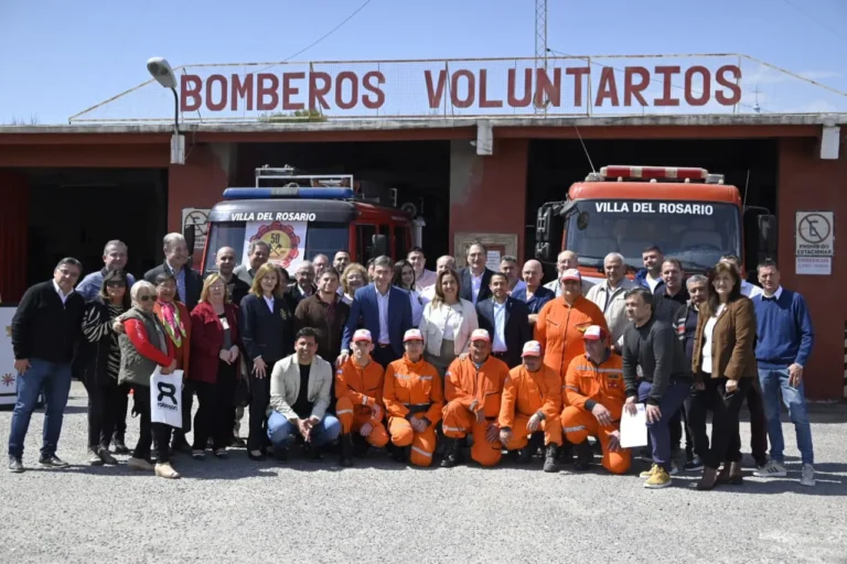 Villa del Rosario: La vicegobernadora entregó aportes a la Cruz Roja y Bomberos Voluntarios