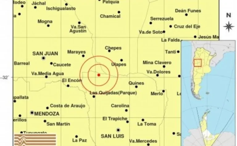 Fuerte temblor en Córdoba y Cuyo