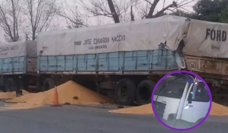 Choque de camiones en Monte Cristo