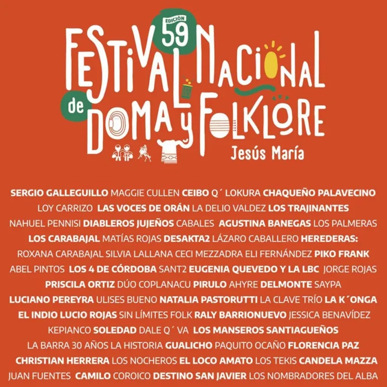 Festival de Doma y Folklore 2025: artistas confirmados