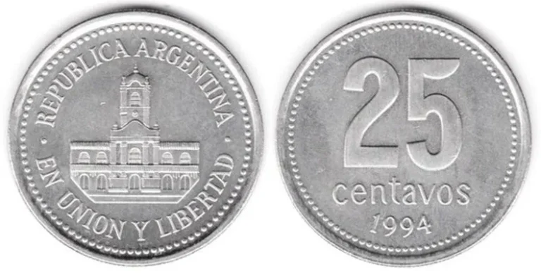 Nueva moneda de 25 pesos
