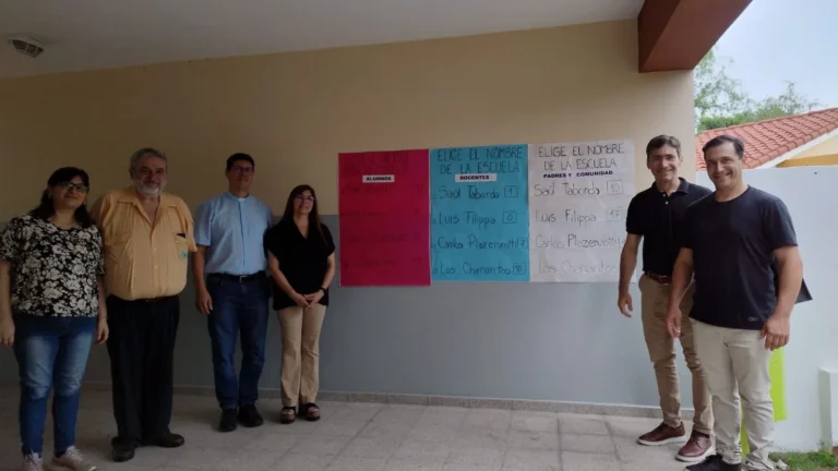 Los Chañaritos elige bandera y nombre escolar