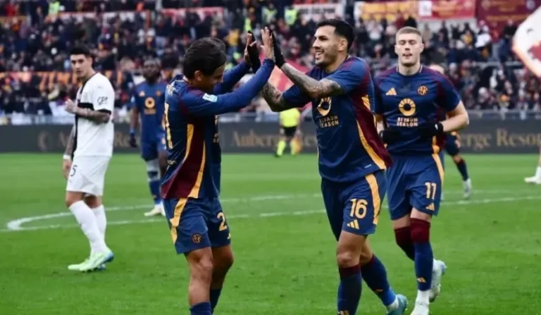 Doblete de Dybala en la goleada de Roma