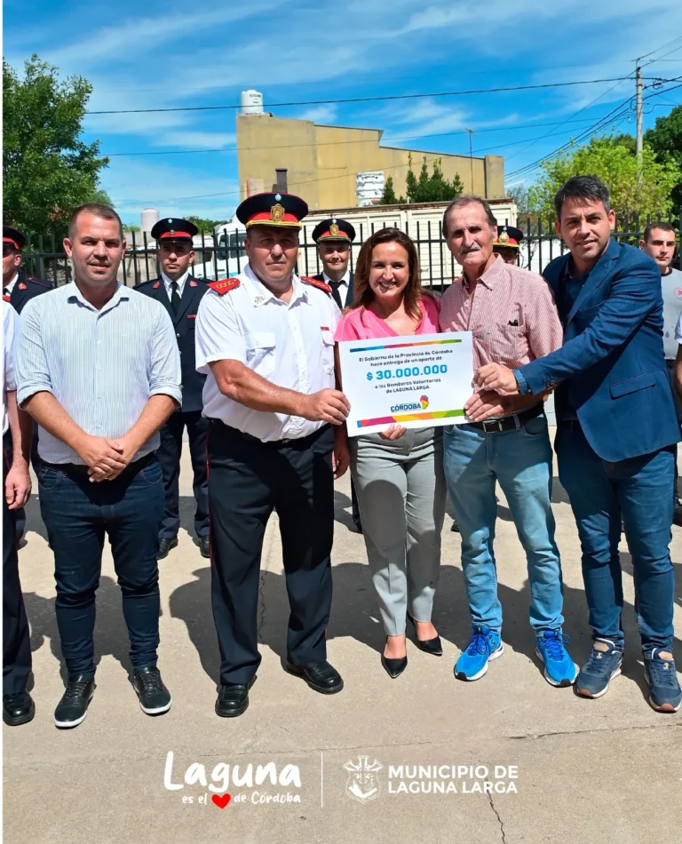 Prunotto anunció aportes para Laguna Larga