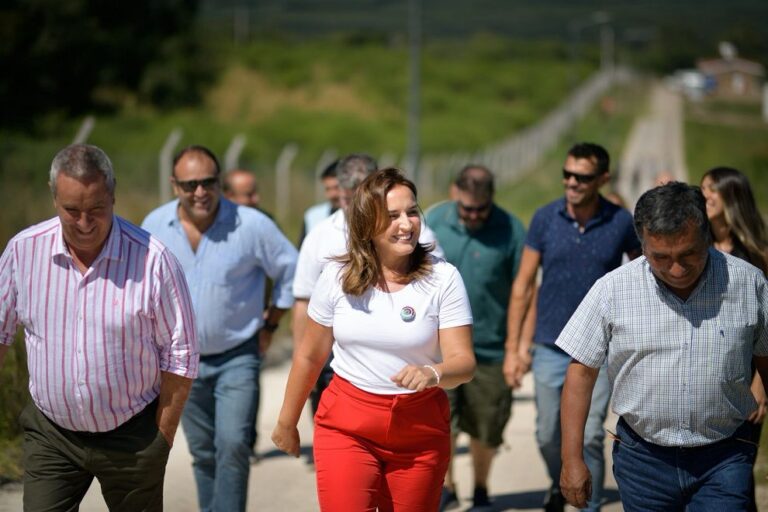 Myrian Prunotto supervisó obras en Santa Rosa de Calamuchita