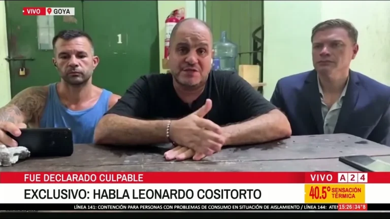 Cositorto habló tras ser condenado