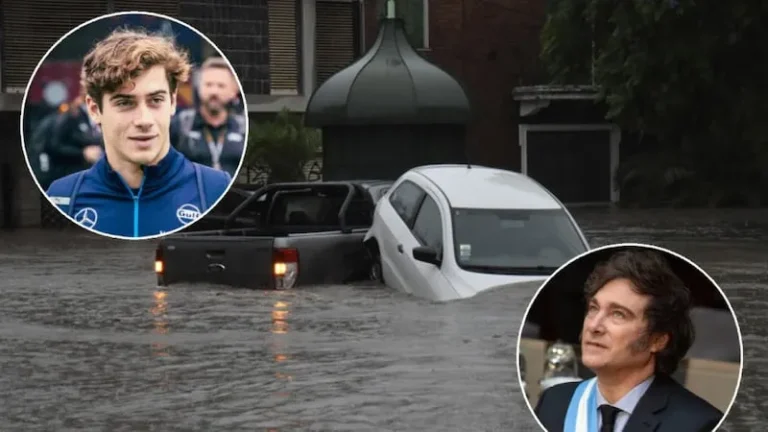 Colapinto cruzó a Milei por las inundaciones