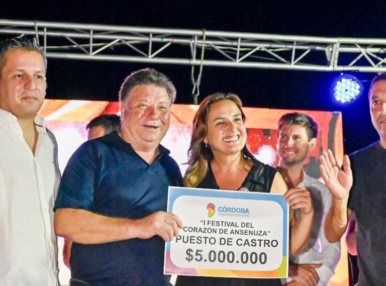 Prunotto en el Festival del Corazón de Ansenuza