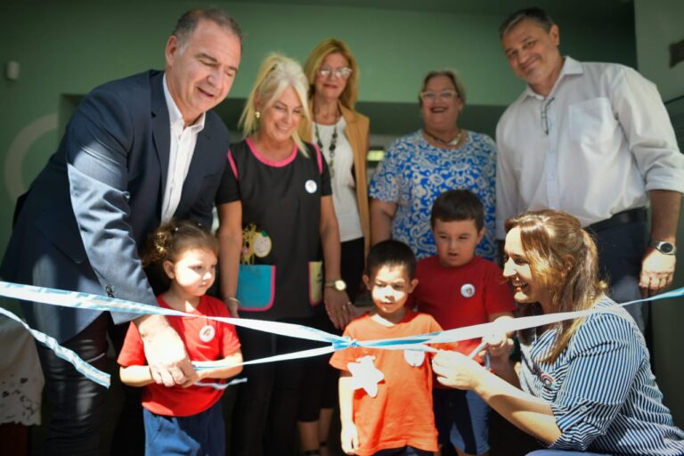 Prunotto en la ampliación del Jardín de Infantes 9 de Julio de Porteña