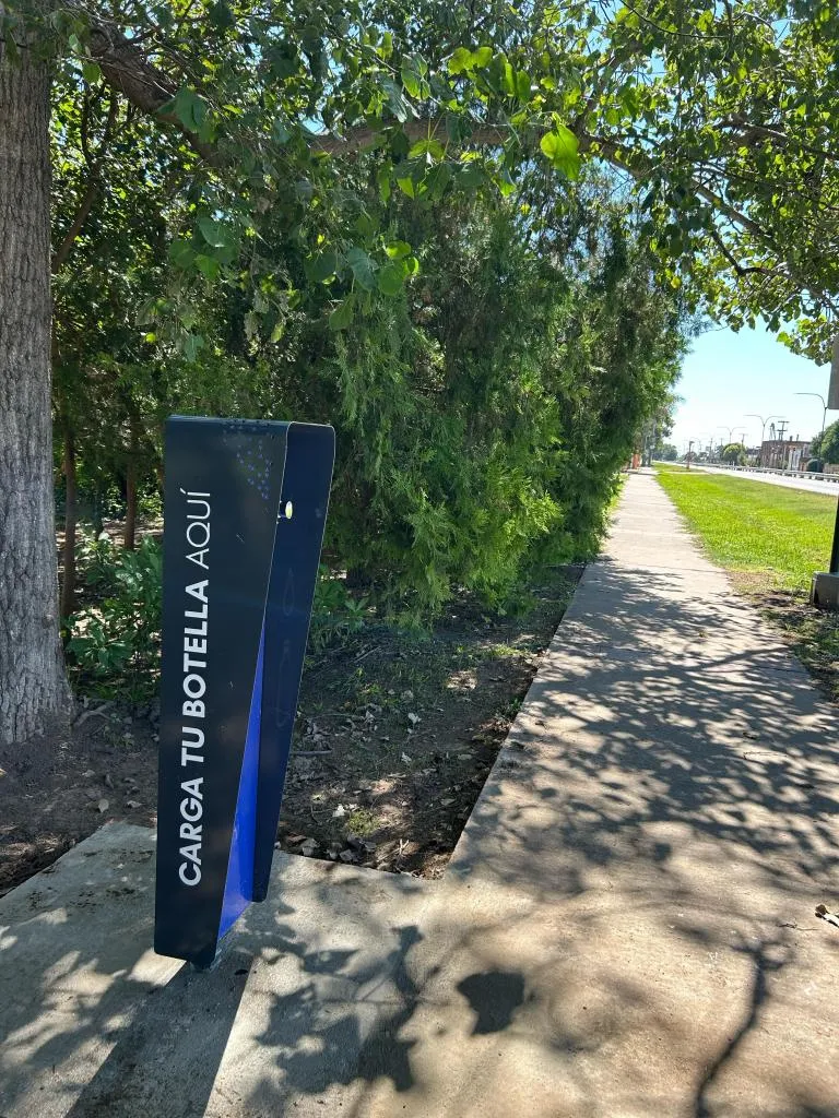 Nuevo dispenser de agua en la Ciclovía de Matorrales