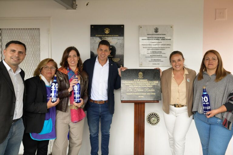 Prunotto en la ceremonia de 20 años de Ciudad de los Niños