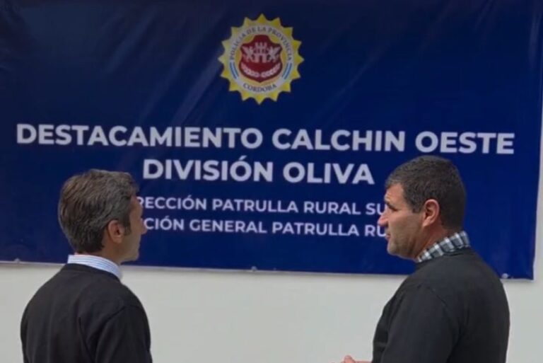 Valiente anunció nuevo destacamento en Calchín Oeste