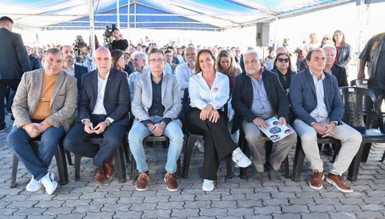 Prunotto acompañó una obra en Villa Dolores