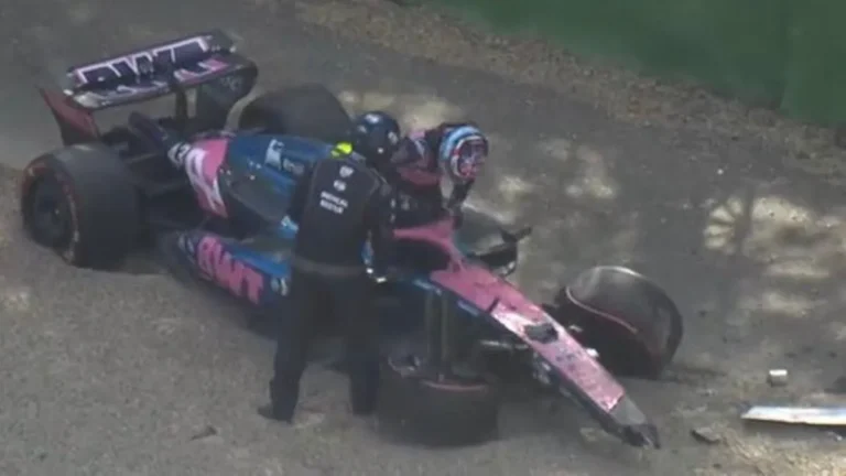 Colapinto se accidentó en clasificación