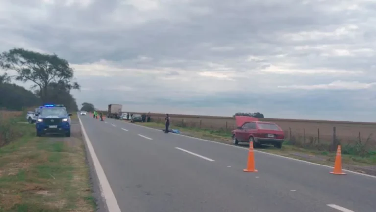 Ruta 9: Murió atropellado por un camión