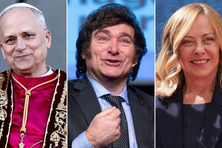 Javier Milei en Italia