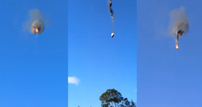 Tragedia en Brasil: al incendiarse un globo aerostático