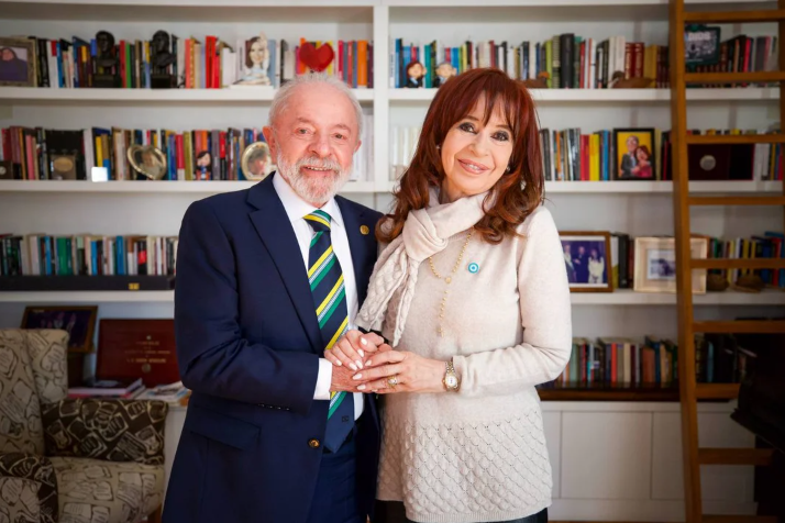  Lula Da Silva visitó a Cristina Kirchner