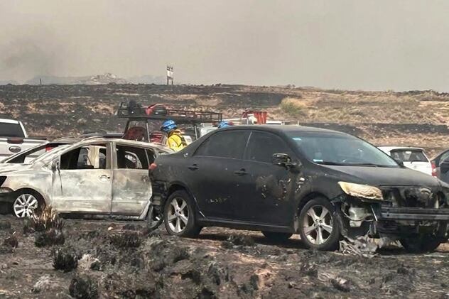Incendio en la Quebrada del Condorito