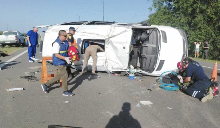 Cuatro heridos tras el choque en la autopista Córdoba-Carlos Paz