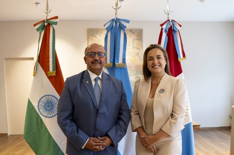 Prunotto recibió al embajador de la India y avanzaron en una agenda de cooperación