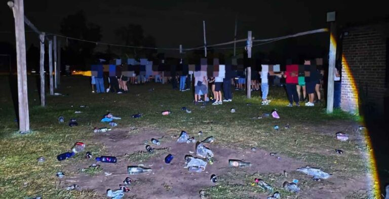 Córdoba: desarticulan fiesta UPD con 300 jóvenes en un club de barrio