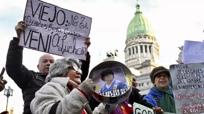 Aumento insuficiente: las jubilaciones suben 2,88% y el bono sigue congelado en $70.000